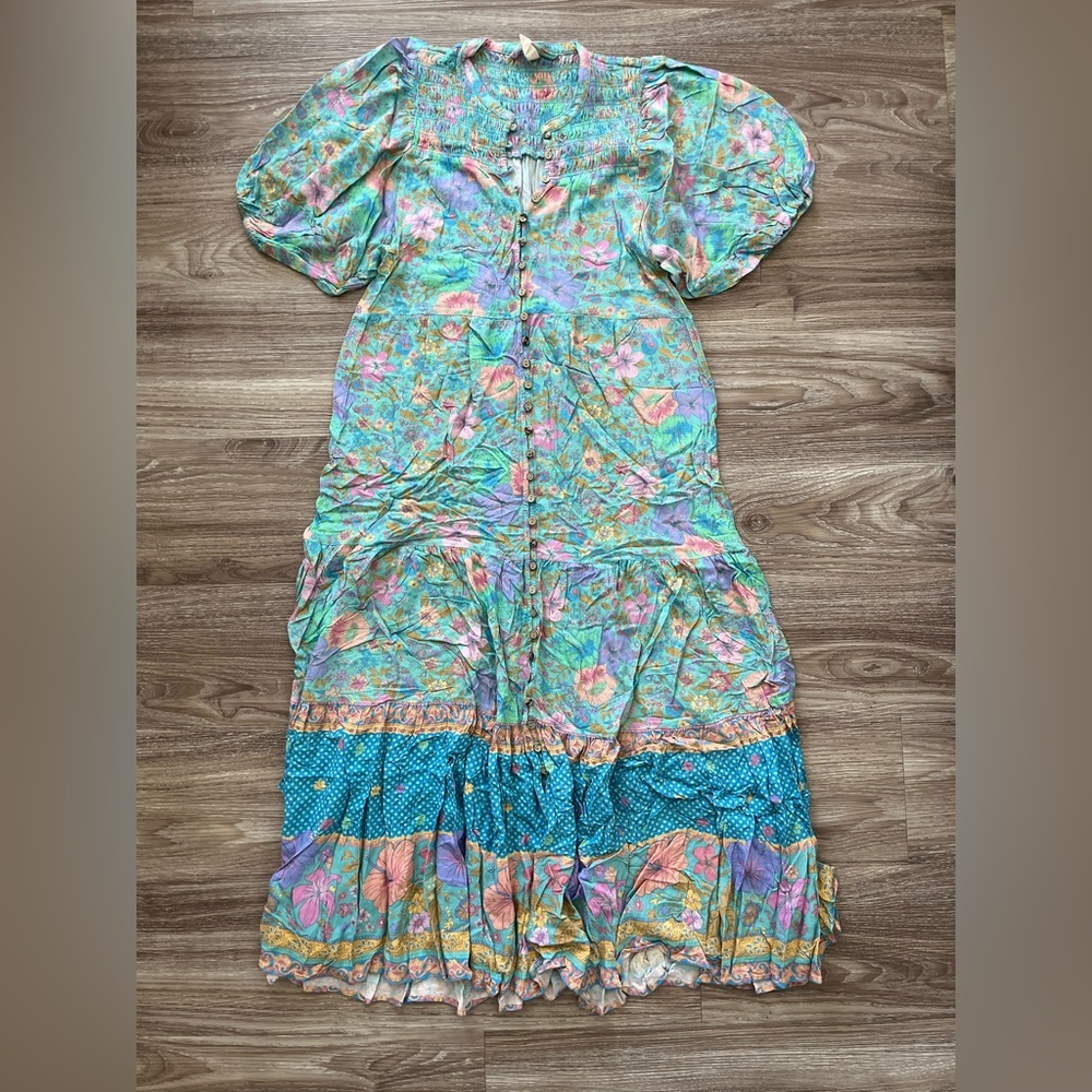 Spell Hibiscus Lane Button Through Gown